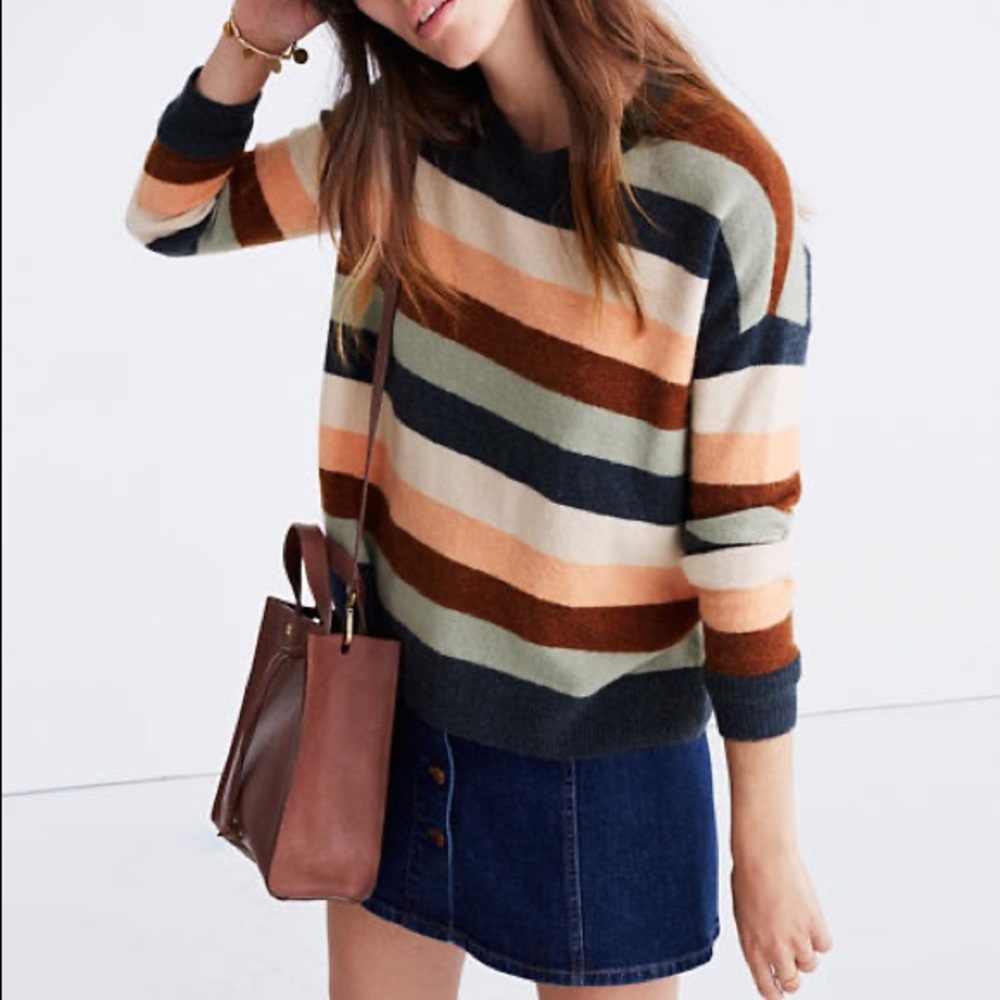 Madewell pullover sweater in Elmwood Stripe